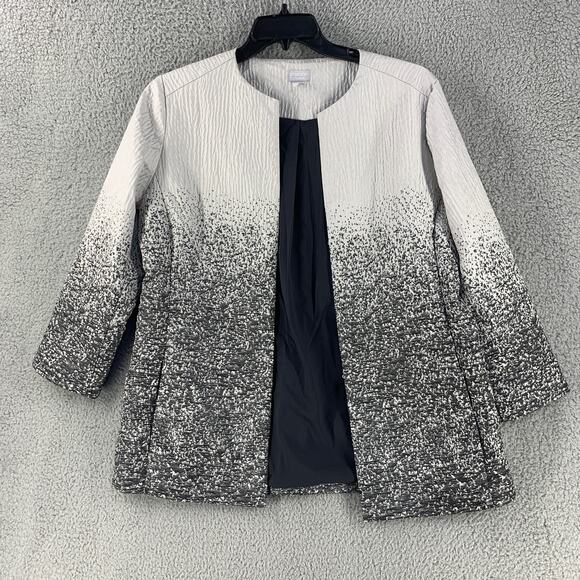 Chicos Shacket Womens Formal Blazer Jacket Sequin Shimmery Top 12 / 14 - Picture 10 of 11